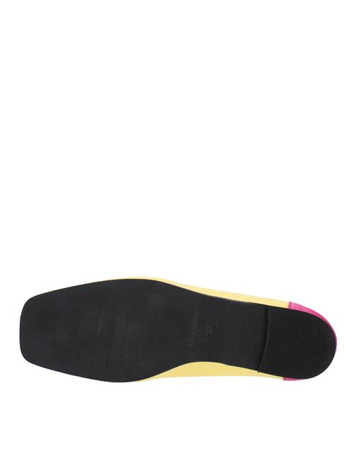 Mocassini in ecopelle GIULIA NERI | 6605GIALLO-FUXIA